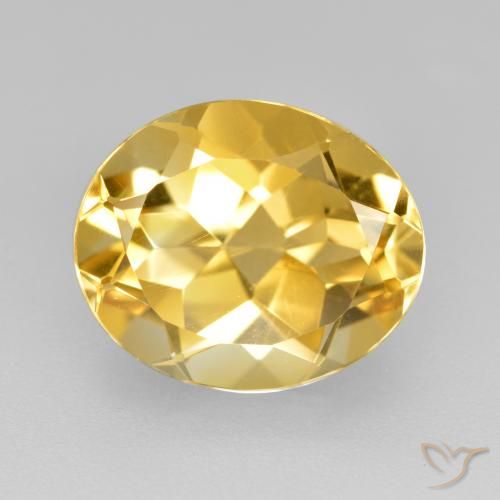 4.38ct Natural Dorado Citrino, Ovalada, VVS-VS