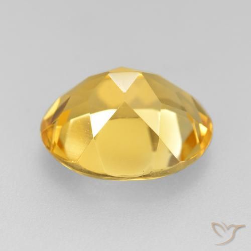 Citrino Dorado natural de 4.38 ct, Ovalada, VVS-VS