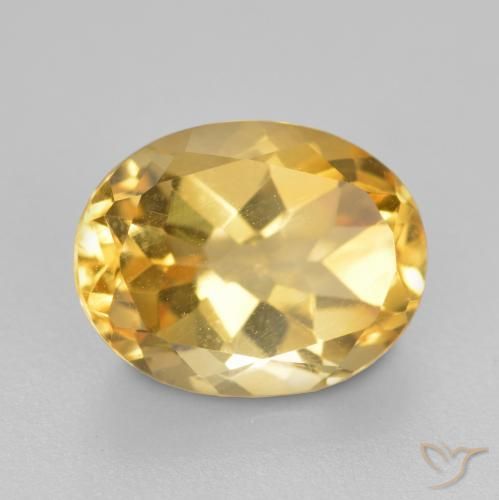 Citrino Naranja dorado natural de 1.91 ct, Ovalada, VS