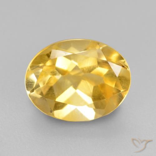 1.84ct Natural Dorado medio Citrino, Ovalada, VS