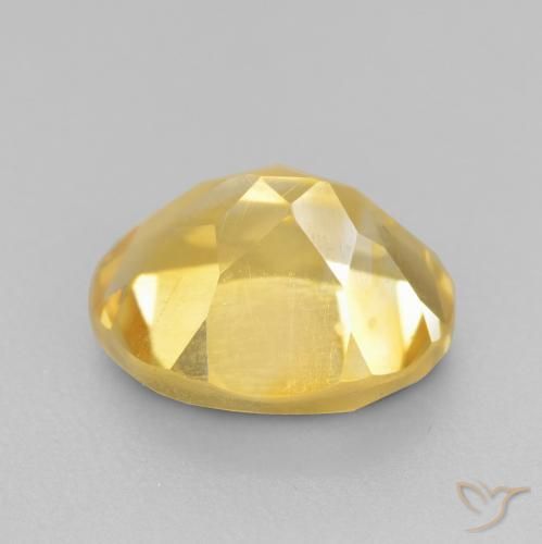 Citrino Dorado medio natural de 1.84 ct, Ovalada, VS