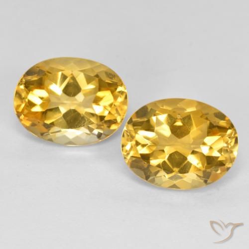 3.65ctw Natural Dorado medio Citrino, Ovalada, VS