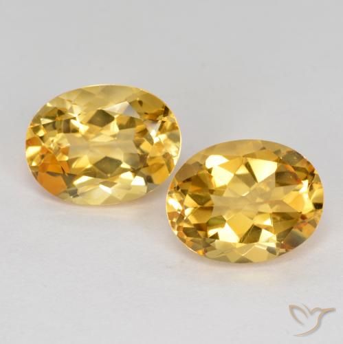 3.54ctw Natural Naranja dorado intenso Citrino, Ovalada, VVS-VS