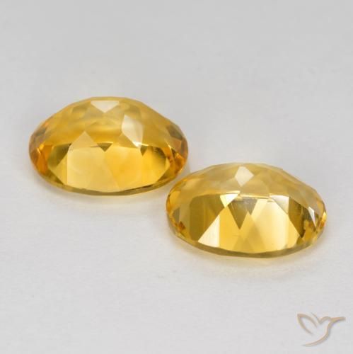 Gemas de Citrino Naranja dorado intenso natural de 3.54 ct, Ovalada, VVS-VS