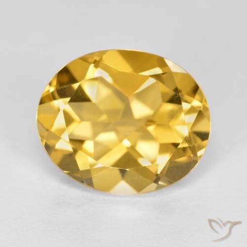 4.68ct Natural Naranja dorado Citrino, Ovalada, VVS-VS