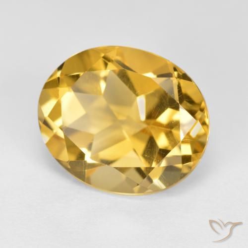 Citrino Naranja dorado natural de 4.68 ct, Ovalada, VVS-VS