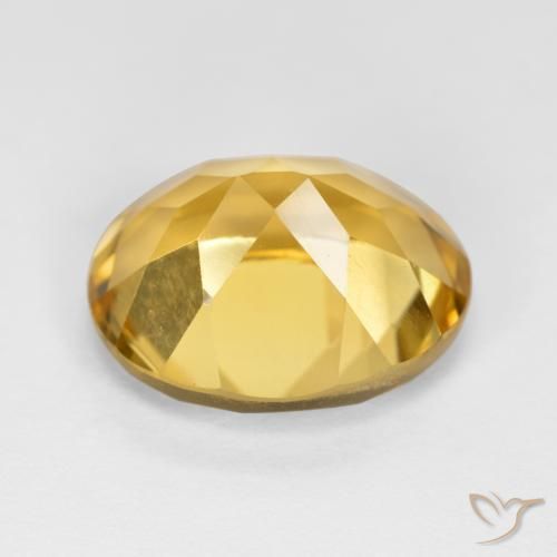Citrino Naranja dorado natural de 4.68 ct, Ovalada, VVS-VS