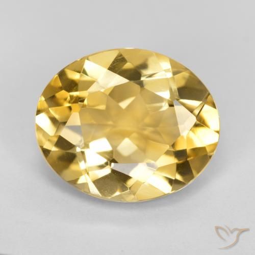 4.31ct Natural Naranja dorado Citrino, Ovalada, VVS-VS