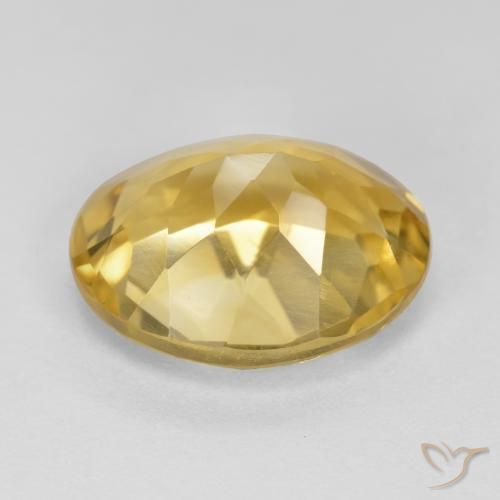 Citrino Naranja dorado natural de 4.31 ct, Ovalada, VVS-VS