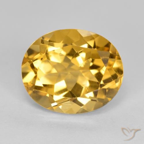 4.84ct Natural Dorado Citrino, Ovalada, VVS-VS