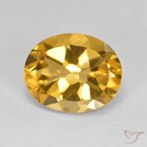 4.12ct Natural Naranja dorado Citrino, Ovalada, VVS-VS