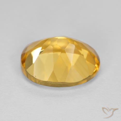 Citrino Naranja dorado natural de 4.12 ct, Ovalada, VVS-VS