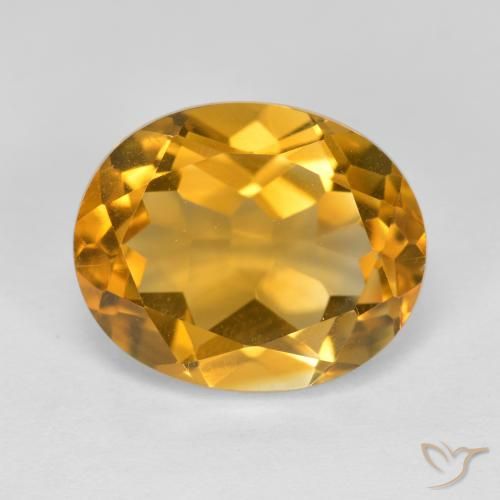 4.79ct Natural Dorado naranja Citrino, Ovalada, VVS-VS