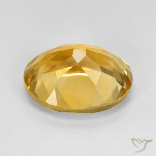 Citrino Dorado naranja natural de 4.79 ct, Ovalada, VVS-VS