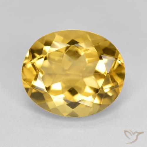4.72ct Natural Naranja dorado Citrino, Ovalada, VVS-VS