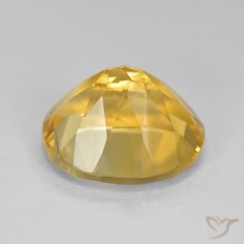 Citrino Dorado medio natural de 5.01 ct, Ovalada, VVS-VS