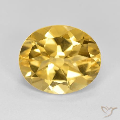 4.26ct Natural Naranja dorado Citrino, Ovalada, VVS-VS