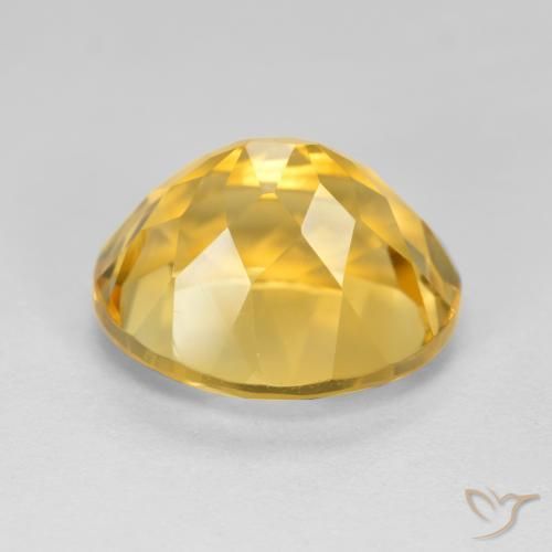 Citrino Naranja dorado natural de 5.23 ct, Ovalada, VVS-VS
