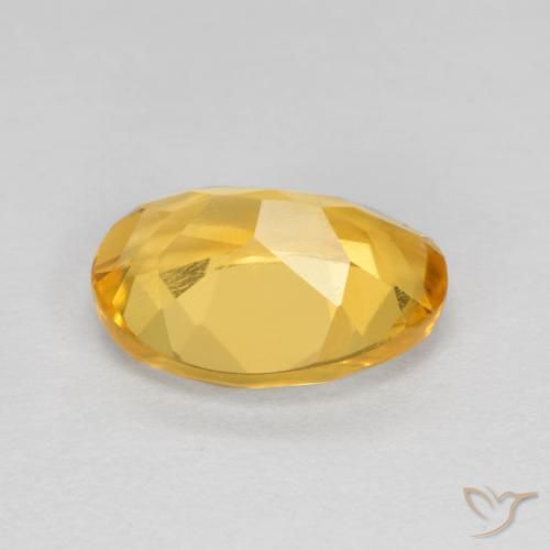 Citrino Naranja dorado natural de 1.57 ct, Ovalada, VS