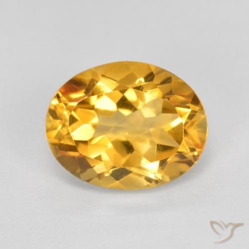 1.92ct Natural Dorado oscuro Citrino, Ovalada, VVS-VS