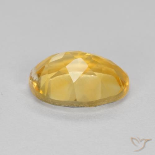 Citrino Dorado medio natural de 1.62 ct, Ovalada, VS-SI