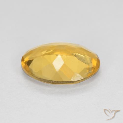 Citrino Naranja dorado intenso natural de 1.40 ct, Ovalada, VS