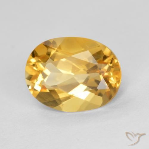 Citrino Dorado claro natural de 1.73 ct, Ovalada, VS