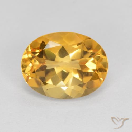 1.83ct Natural Naranja dorado intenso Citrino, Ovalada, VVS-VS