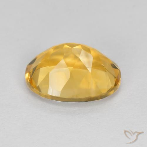 Citrino Naranja dorado intenso natural de 1.83 ct, Ovalada, VVS-VS