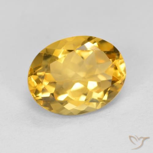 Citrino Dorado natural de 1.79 ct, Ovalada, VS