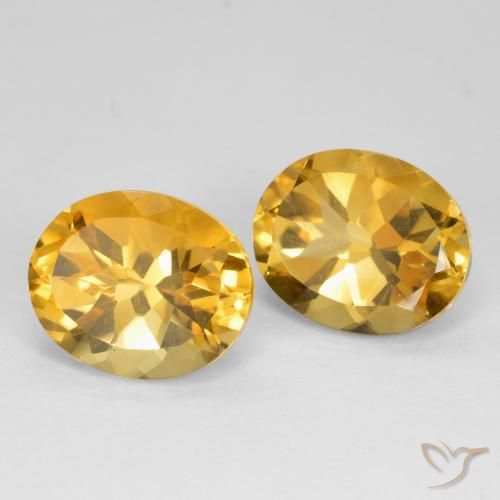 Gemas de Citrino Naranja dorado intenso natural de 10.21 ct, Ovalada, VVS-VS