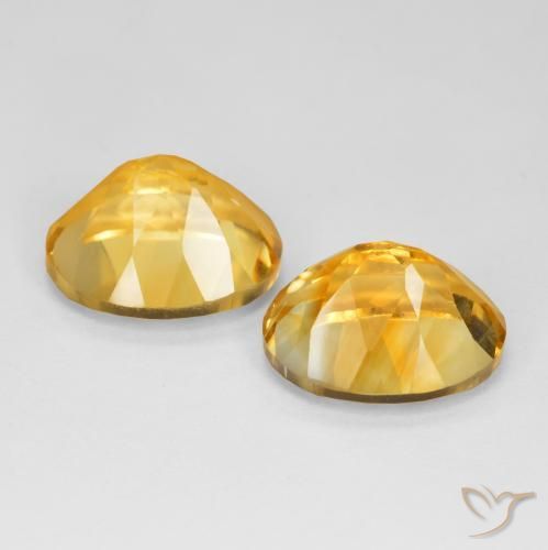 Gemas de Citrino Naranja dorado intenso natural de 10.21 ct, Ovalada, VVS-VS