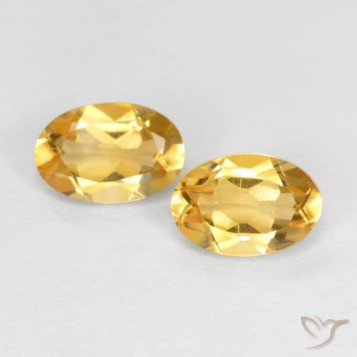 0.86ctw Natural Oro Citrino, Ovalada, VVS-VS