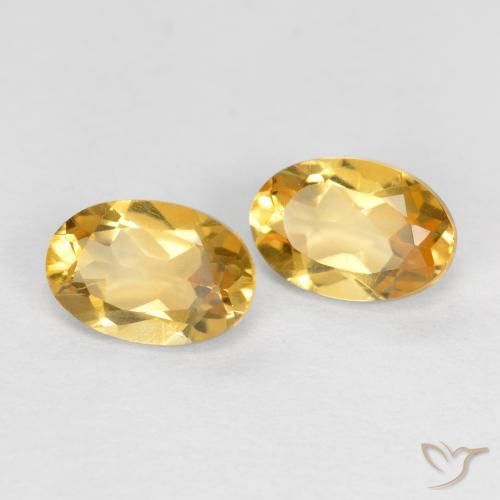 Gemas de Citrino Oro natural de 0.86 ct, Ovalada, VVS-VS