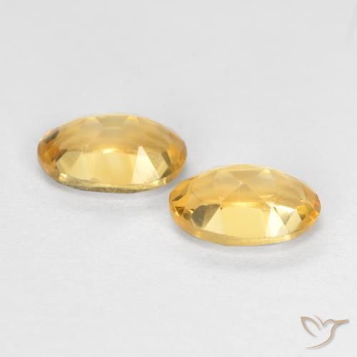 Gemas de Citrino Oro natural de 0.86 ct, Ovalada, VVS-VS