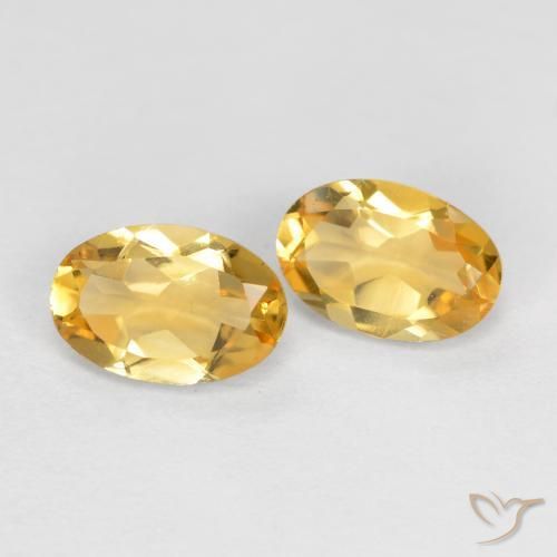 Gemas de Citrino Oro natural de 0.80 ct, Ovalada, VVS-VS
