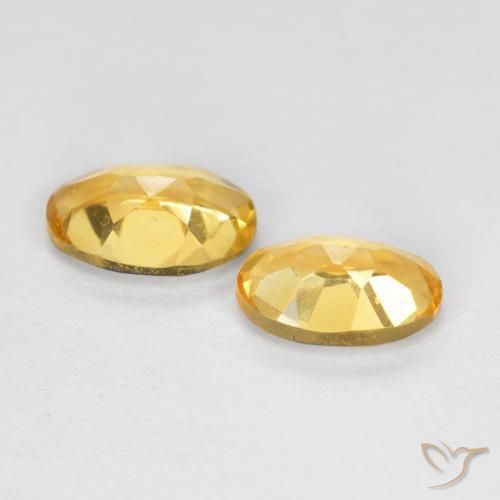 Gemas de Citrino Oro natural de 0.80 ct, Ovalada, VVS-VS