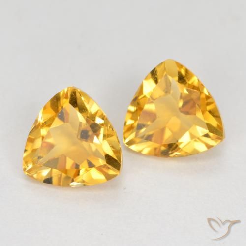 1.51ctw Natural Naranja dorado intenso Citrino, Trillón, VVS-VS