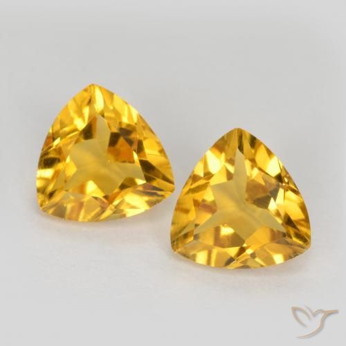 1.39ctw Natural Dorado claro Citrino, Trillón, VS