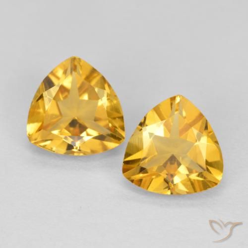 1.22ctw Natural Dorado medio Citrino, Trillón, VVS-VS