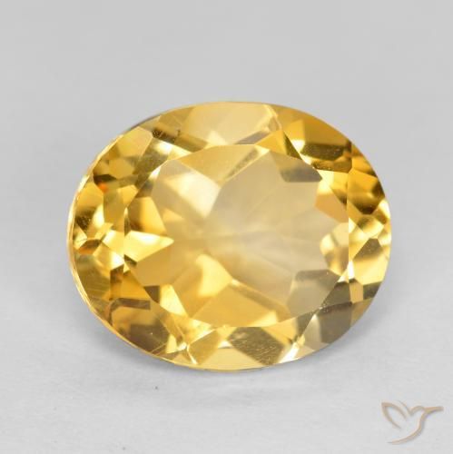 Citrino Naranja dorado natural de 4.01 ct, Ovalada, VVS