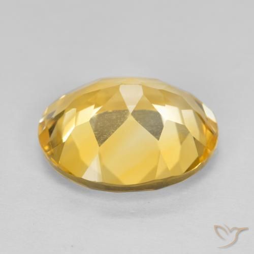 Citrino Naranja dorado natural de 4.01 ct, Ovalada, VVS