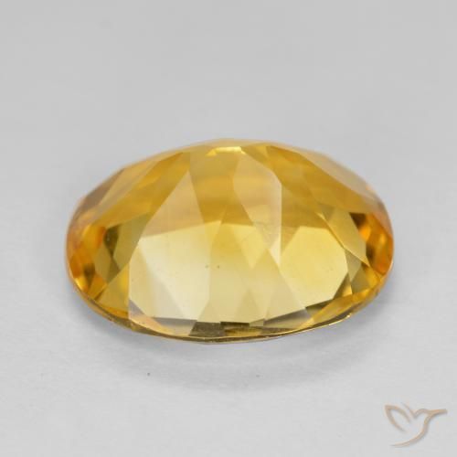 Citrino Dorado intenso natural de 4.01 ct, Ovalada, VS