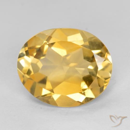 3.69ct Natural Naranja dorado Citrino, Ovalada, VVS-VS