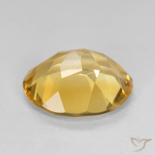 Citrino Naranja dorado natural de 3.69 ct, Ovalada, VVS-VS