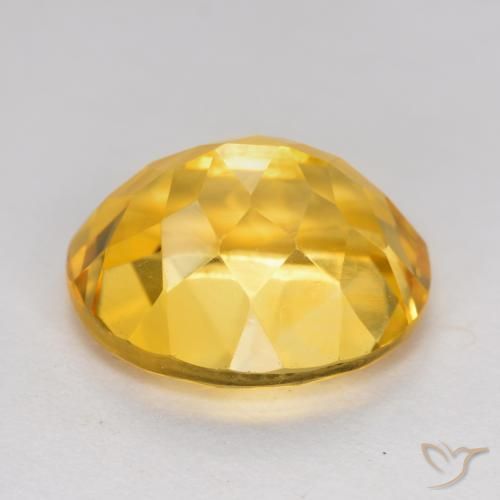Citrino Naranja dorado natural de 4.93 ct, Ovalada, VVS