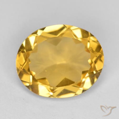 3.67ct Natural Naranja dorado Citrino, Ovalada, VVS-VS