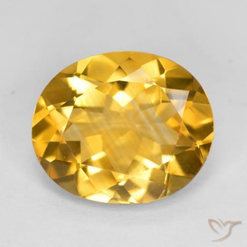 3.95ct Natural Dorado Citrino, Ovalada, VVS