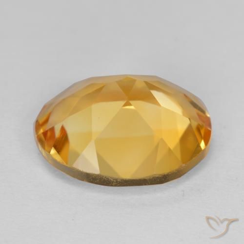 Citrino Dorado oscuro natural de 3.94 ct, Corte Óvalo, VVS-VS