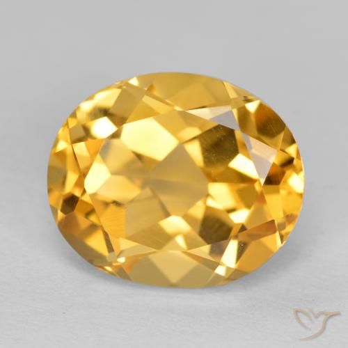 4.98ct Natural Naranja dorado intenso Citrino, Ovalada, VVS-VS